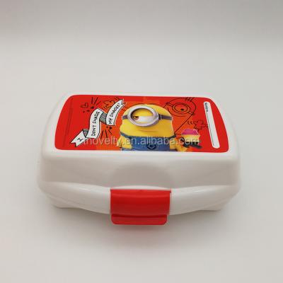 China Microwavable plastic school lunch box, high quality promotion gift lunch box, OEM cheap lunch box for sale