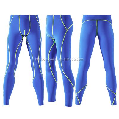 China Men's Antibacterial Whole Compression Nylon Pants, Printed Sports Gym Long Pants for sale