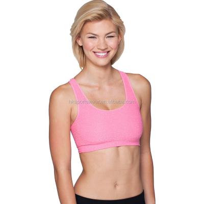 China OEM antibacterial sports bra, lady yoga top bra, nylon padded bra for sale