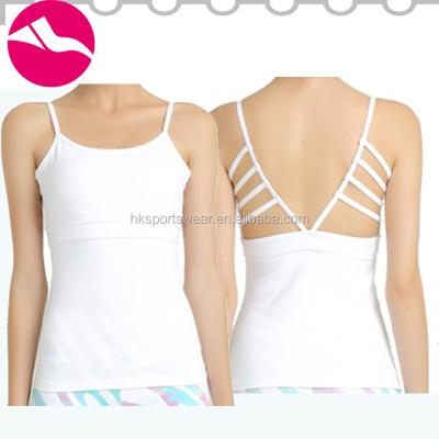 China Antibacterial Tank Top Yoga Girl Sports Bra , Pink And White Padded Supplier, Quality Yoga And Fitness Wear Bra China Factory for sale