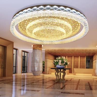 China Hotel Luxury Hotel Lobby Stair Hallway Corridor Products Modern Hot Selling Gold Chandelier Custom Light for sale