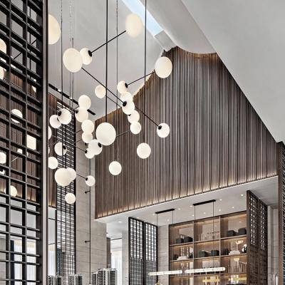 China Bookstore Modern Nordic Custom Glass Wedding Decoration Style Luxury Modern Led Chandelier Light for sale