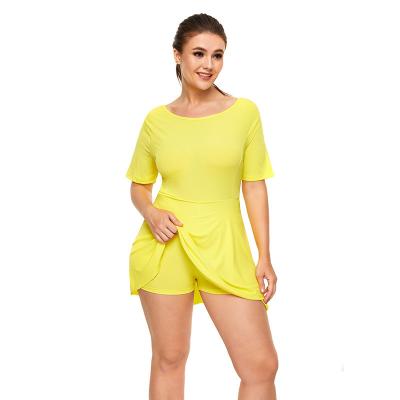 China Breathable Sports Tennis One-Piece Golf Skirt Bare Sense Fitness Wear Two Piece Anti-Flare Sports Yoga Skirt for sale