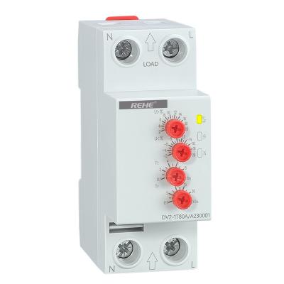 China DV2-1T80A Single Phase Automatic Reset Voltage Device Sealed Intelligent Protector for sale