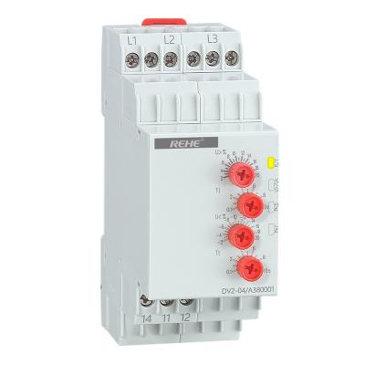 China DV2-04 PROTECTOR 10A three phase monitoring voltage relay for sale