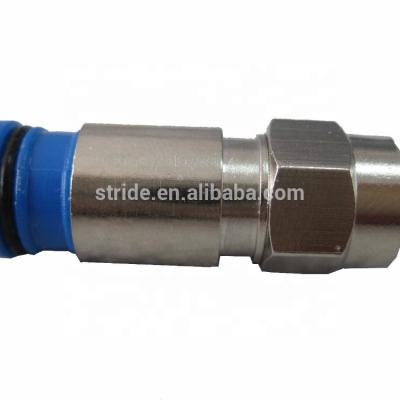 China RF Compression RG6 RG59 RG11 F Plug Coax Connector Waterproof With O-ring For Coax Cable for sale