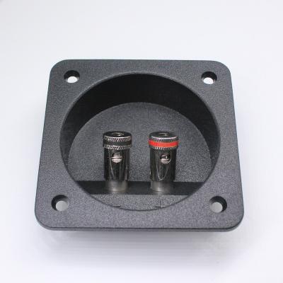 China Audio Connecting Cable Speaker Terminal Plate Push Type Binding Pole Speaker Box Terminal Cup Screw Up Pole Binding Banana Plug for sale