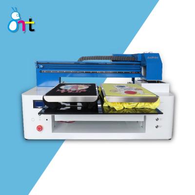 China Newest A2 DTG automatic T-shirts printer with double main fabrics printing machnie popular T-shirt printer for sale