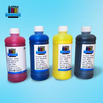 China 2021garment fabric printing ink for Epson head textile ink dtg printer for canvas bag T-shirt printing ink for sale