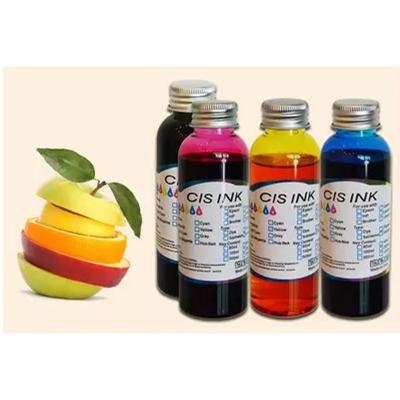 China Safe Edible Printing Ink For Inkjet Printer All Ink 6 Color Food Coloring Brands Edible Ink for sale