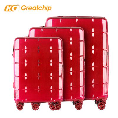 China ABS.PC Cabin Travel World PP Carry On Hard Shell Trolley Luggage Sets Trolley Suitcases Luggage Cases for sale