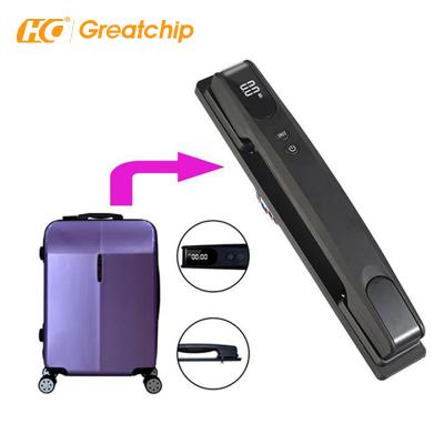 China New press power button trolley luggage handle parts, handle weight scale for suitcase, digital scale for luggage for sale