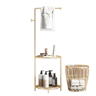 China Single Viable Metal Bathroom Shelf Easy To Install Organizer Shelves Bathroom for sale