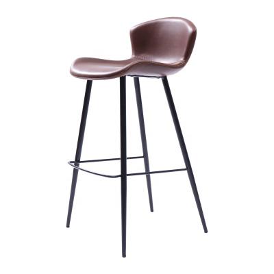 China Lounge Industrial Elegant Italian Leather High Quality Umpire Chair For Bar Metal Frame Acrylic Bar Modern Luxury Black Umpire Chairs for sale