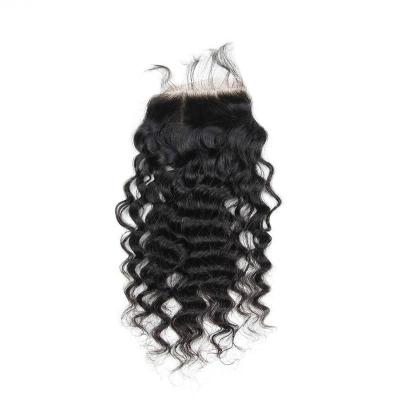 China Regular Curly Frontal Virgin Raw Wave Indian Kinky Curly Hair 360 Closure Lace Frontal Closure for sale