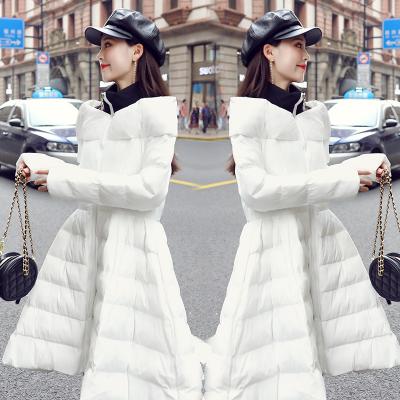 China Women's Winter Coat Zipper Padded Stripper Padded Jacket Wadded Long Plus Size Jacket for sale