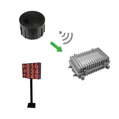 China Lora Radar Outdoor Wireless Parking Guidance System &Geomagnetic Sensor 37500 for sale