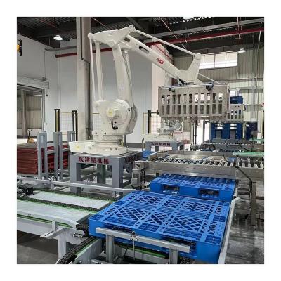 China High Efficiency Box Carton Mechanical Arm Robotic Stacker Robot Palletizer Pallet Stacker for sale