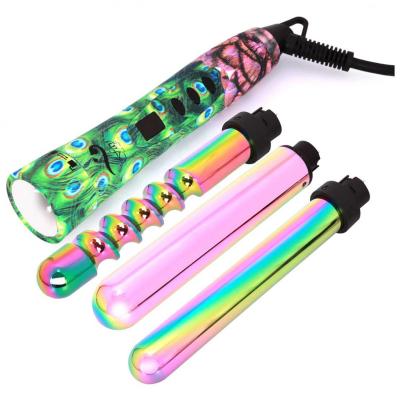 China Remington LCD Display 6p Ceramic Interchangeable Hair Curler Iron Easy Use Magic Hair Curler Machine for sale