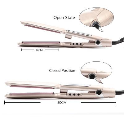 China New Design Hotel Private Label Hair Tools Logo Wholesale Custom Professional Portable Electric Hair Straightener Infrared Flat Iron for sale