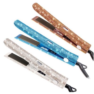 China Best Selling Hotel Items Crystal Other Hair Styling Professional Straightener Titanium Tools Rhinestone Hair Diamond Bling Flat Iron for sale