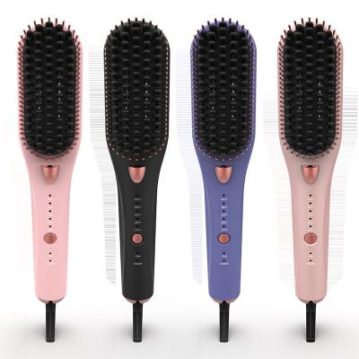 China 2 1 New Hair Care And Styling Appliances Multi Function 2 In 1 Volumizer Hot Airbrush Electric Hair Straightener Brush For Women for sale