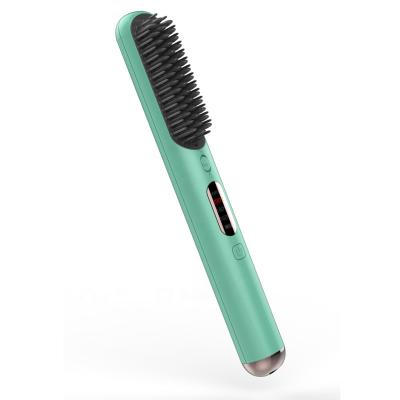 China New Custom Cordless Private Label Factory Price Hot Air Hair Styler Straightening Comb Blow Dryer Professional Portable Hair Brush for sale