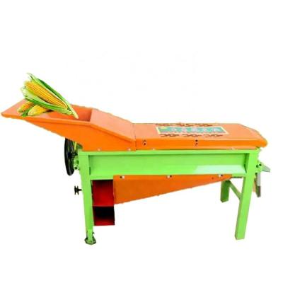 China Farms Small Corn Peeling Machine Maize Threshing Husk Peel Clean Portable Mobile for sale