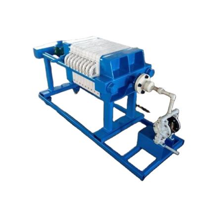 China Sewage Dewatering Manual Jack Compression And Mechanical Locking Filter Press for sale