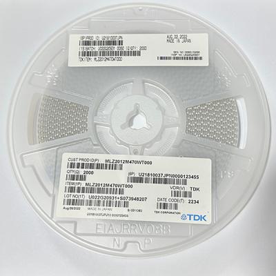 China MLZ2012M470WT000 Geschermde TDK-stroominductoren - SMD 47 UH 20% 100% origineel en geïmporteerd Te koop