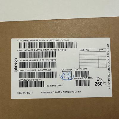 Chine IRFR220NTRPBF Infineon MOSFET IR à canal N unique à vendre