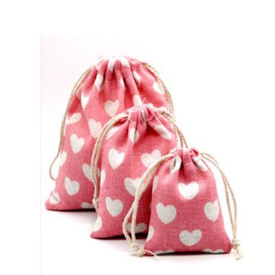 China 100% Small Colorful Plaid Drawstring Bags Jute Burlap Bag Custom Style Eco-Friendly Shopping Bag New for sale