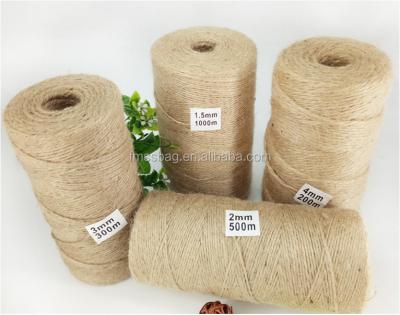 China Custom Wholesale Eco-friendly DIY High Quality Raw Jute Hemp Rope for sale