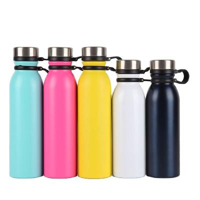 China Hot Selling New Shape Sustainable In Europe 600ml 750ml Double Wall Stainless Steel Insulated Thermos Flask With Handle for sale