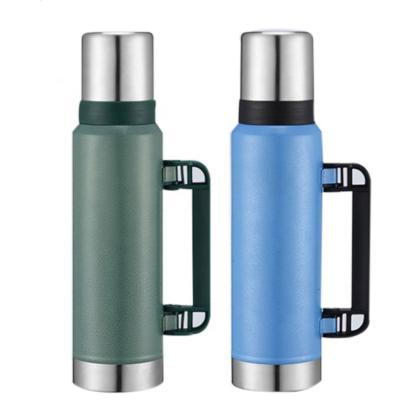 China 1.0L Double Wall Stainless Steel Vacuum Flask Travel Pot Sustainable Water Bottle for sale