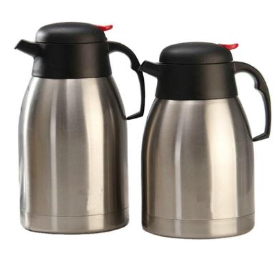 China Travel Sustainable Pot Double Wall Stainless Steel Coffee Pot Insulated Thermos Pot With Handle for sale