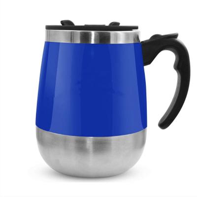 China Viable Factory Wholesale Auto Stirrer Cup Stainless Steel Auto Stirrer Mug With Handle Customized Color And Logo for sale