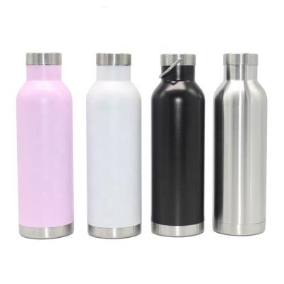 China 2021 PORTABLE Wholesale Double Wall Stainless Steel Rubber Painting Water Bottles for sale