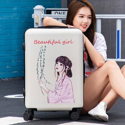 China ABS Children's Trolley Waterproof Anti-theft Suitcase Cute Cartoon Printing Wheel Suitcases Universal Baggage Willow Girl t Baggage for sale