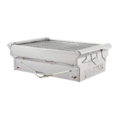 China 2022 Outdoor Folding Picnic Charcoal BBQ Grill Patio Cooking Backyard Party Household Stainless Steel BBQ Vent Camping BBQ Grill for sale