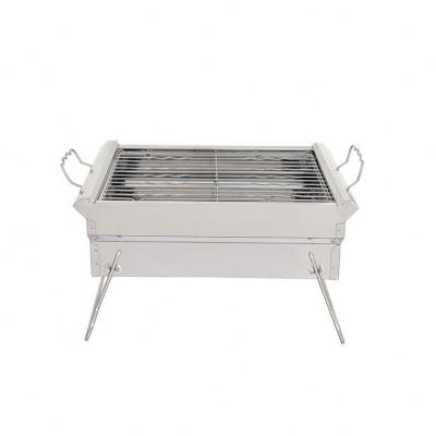 China Household Charcoal Outdoor Folding BBQ Stainless Steel Portable Camping Grills for sale