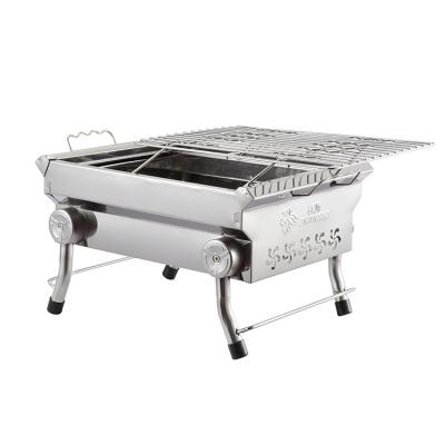 China Portable outdoor stainless steelBBQCharcoal BBQ grill household picnic grill factory direct sales ZS-X5-003B for sale