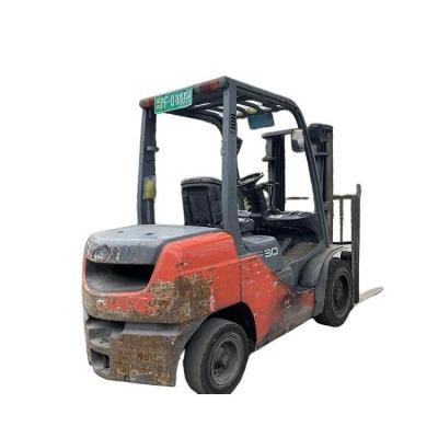 China Building Material Shops Best Price 3 Ton Stand Used Diesel Forklift for sale