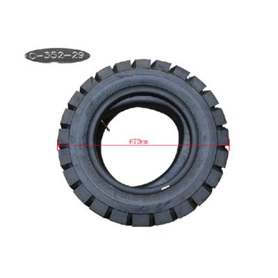 China Building Material Shops Inflatable Rubber Forklift Tire ZX-28x9-15 / C352 for sale