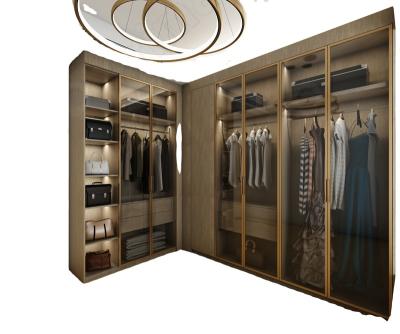 China Modern Adjustable Wardrobe White Wood Style Wardrobe Furniture Bedroom Storage (Size) Clothes Room Modern for sale