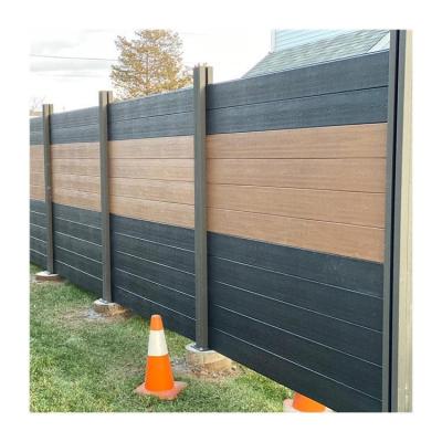 China Easily Assembled Building Post Diy Compound Security Privacy Garden Wall Fence Aluminum Wpc Fence for sale