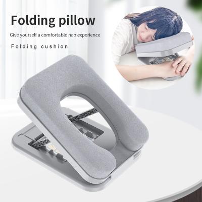 China Student Desk Side Travel PORTABLE Foldable Pillows Relieve Neck Pain Memory Foam Nap Pillow Sleeping Pillow for Office Rest Lunch Break for sale