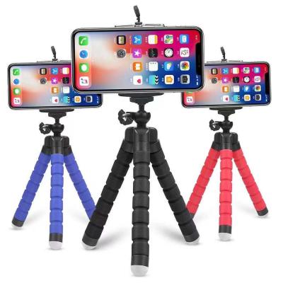 China Mobile Phone Bracket China Manufacturer Sponge Tripod Phone Holder Mount for sale