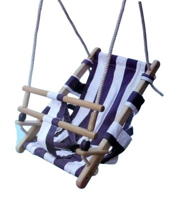 China Eco-friendly Wooden Infant Baby Seat Sling Swing Garden Swing With TUV EN71-8 for sale