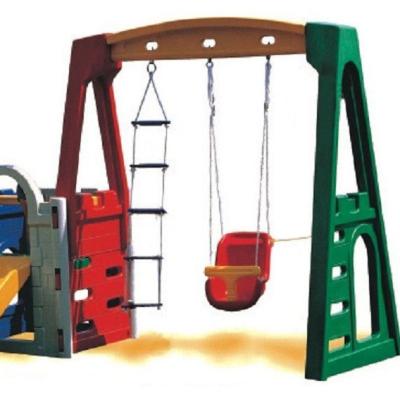 China Safety Wooden Climbing Frame Wooden Swing Set For Outdoor Playground for sale